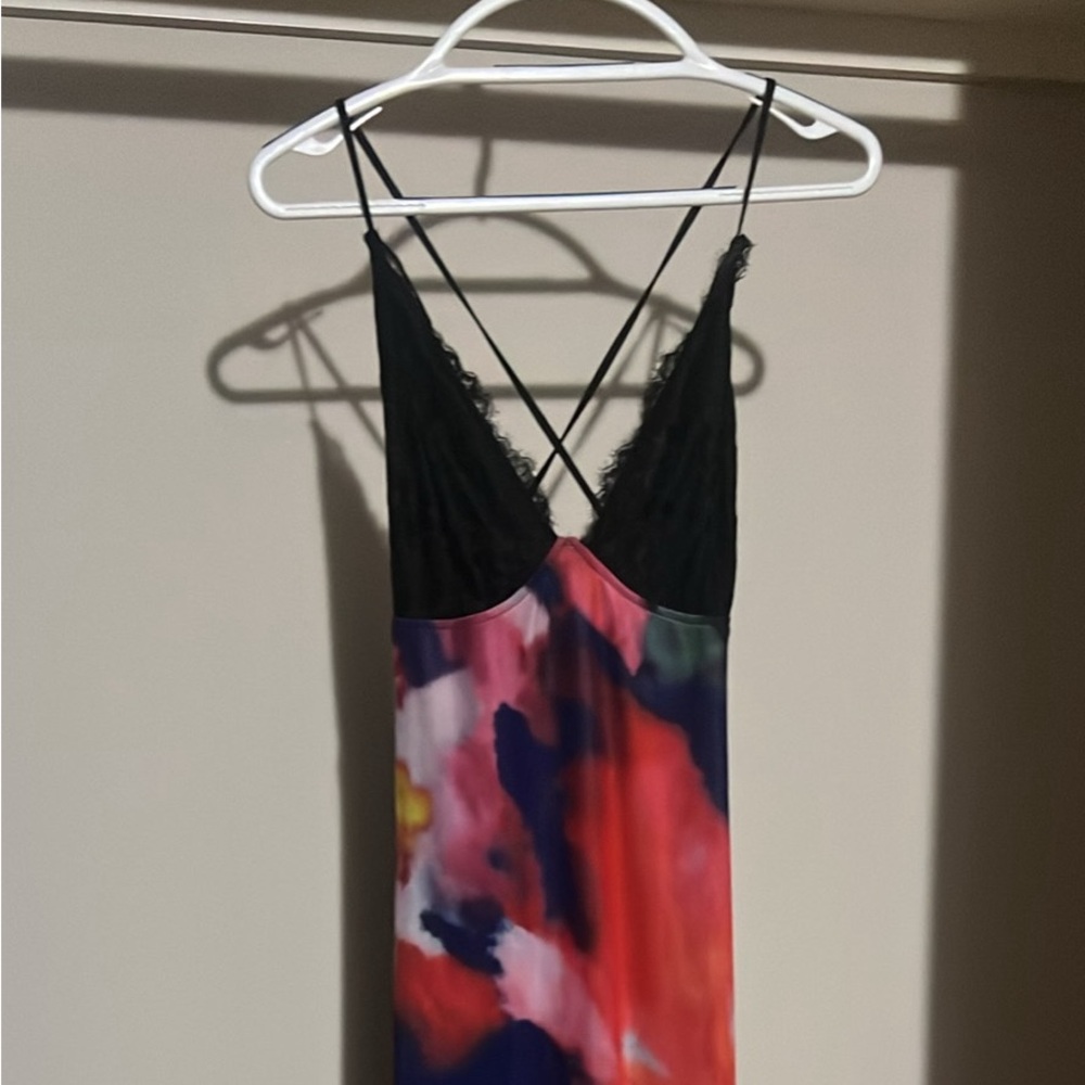 Elegant Multicolor Strapless Dress